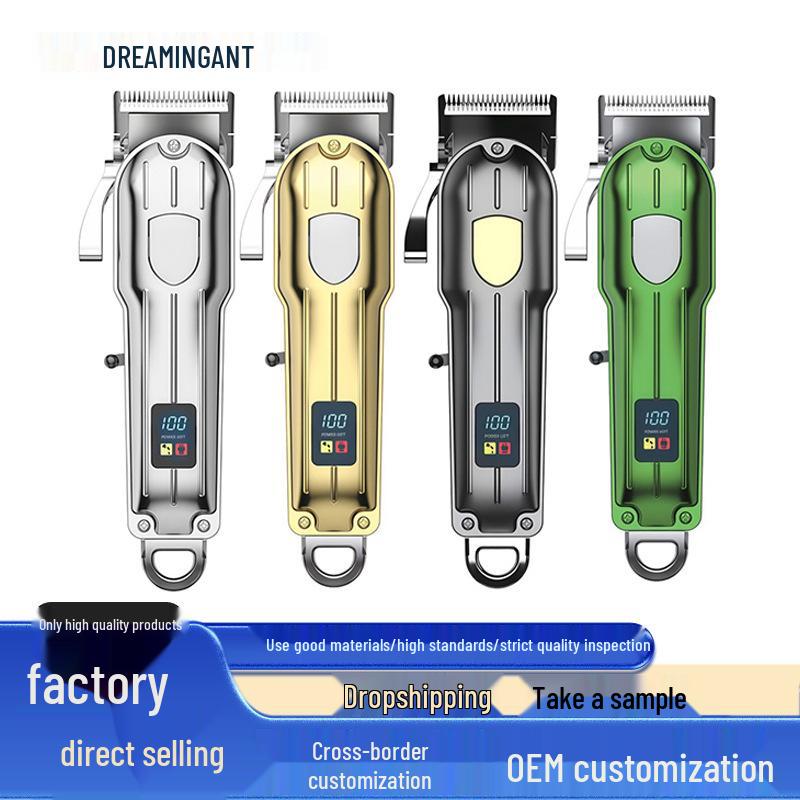 Electric Hair Clipper & Trimmer for Salon - Carving Oil Head & Polishing Artifact