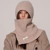 Autumn And Winter 2PCS Pure 100% Wool Hat And Scarf High-End Korean Style Knitted Beanie Hat And Neck Warmer Scarf Set For Women