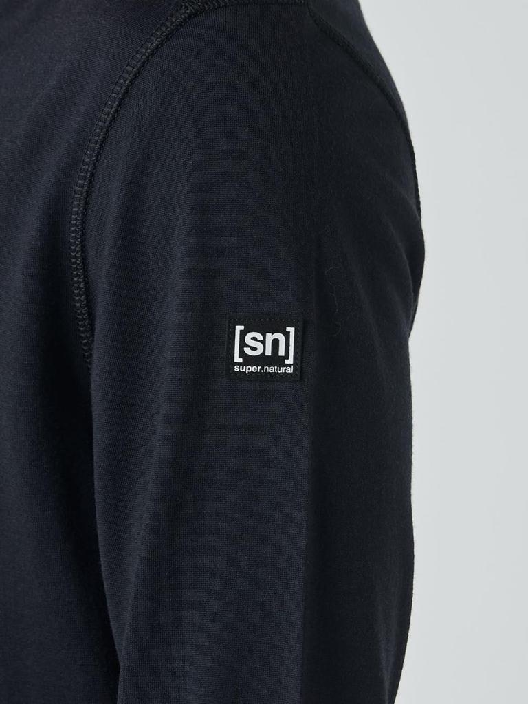 Supernatural M Arctic 230LS Mânecă Lungă Lână Merino Jet Mărime pentru și Camping [super.natural] [sn] Lenjerie de Corp, Negru, L, Alergare, Antrenament, Drumeție,