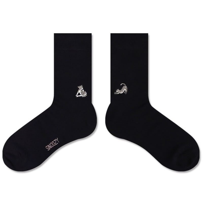 SNOOZY Embroidered Socks Gift Package 3 Sets T07