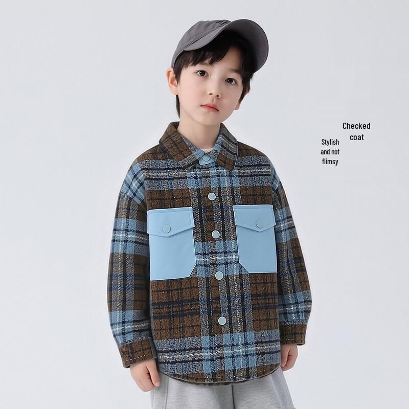 

YOYO Tale Boys Spring/Autumn Fashion Plaid Jacket 110