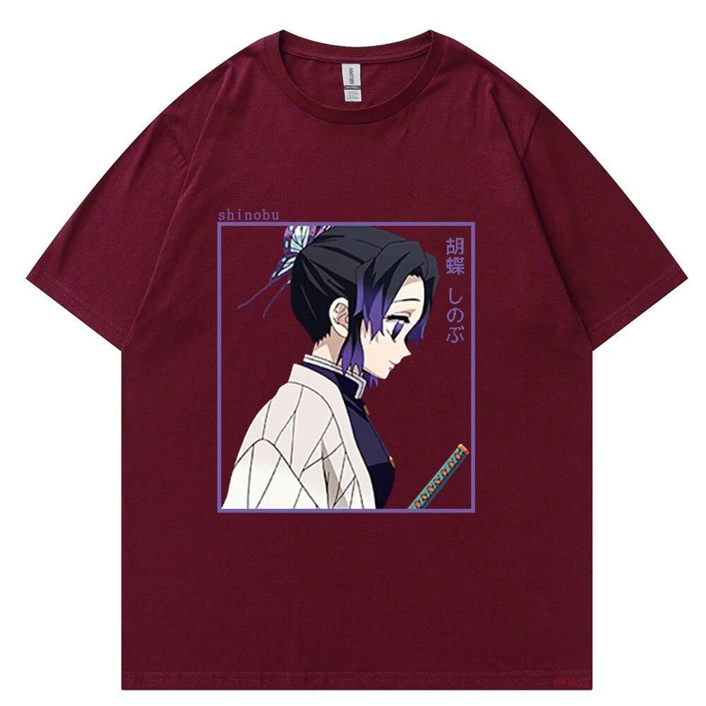 Hot Japanese Anime Demon Cotton T Shirt Unisex Kawaii Kimetsu No Yaiba Graphic Tees Tanjirou Kamado Unisex Tops Funny Tshirt Unisex