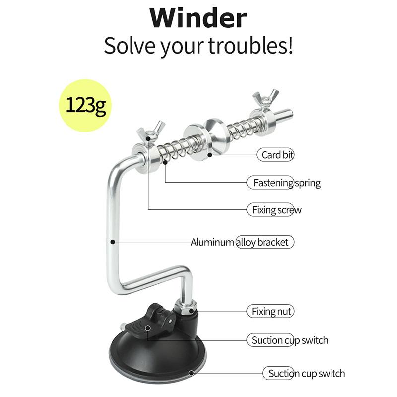 Portable Fishing Line Winder Spooler Machine Vacuum Spinning Baitcasting Reel Spooling System Fishing Tool Accessories
