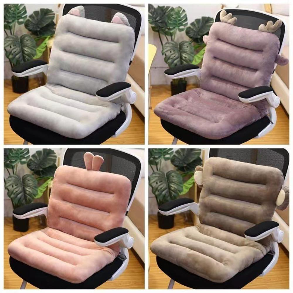 Soft Back Cushion Pillow Thickened Integrated Seat Cushion Cute Plush Cushion  Student Dormitory