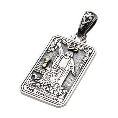 Figmart The Magician Tarot Card Pendant [Silver Accessory] Fp0585
