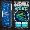 Showa Note Jurassic World Holographic Pencil Case, Double-Sided Opening, Navy Blue with Glitter, 487527001