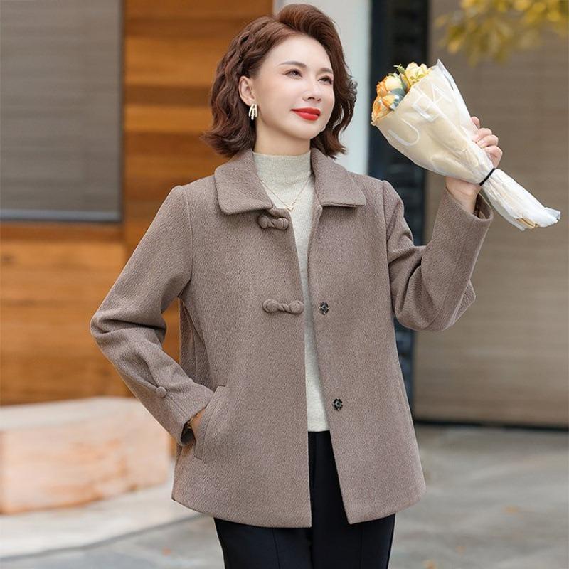 

Осеннее шерстяное пальто новое шерстяное пальто осенне-зимняя одежда женское свадебное платье 5XL [Recommended 150-80 kg] верблюд