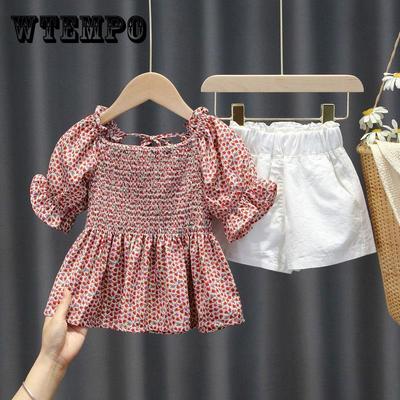 Korean Summer Girl Clothes Suit Set New Tops+Shorts Baby Kids Children Clothing Outfits