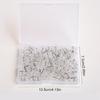 Pack of 100 Clear Flower Push Pins for Office Bulletin Board Cork Board Notice Board Pin Flat Head Push Pins for Hanging