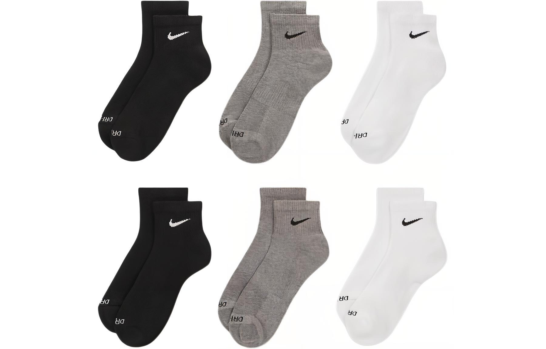 Nike Mid Calf Socks Unisex 6 Pack SX6899-965 M