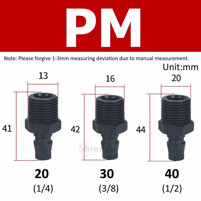 

SMV SMY Plastic Steel Self locking C type Round Two-way Three-way Pneumatic Quick plug Connector Air Pump Air Compressor PP SP 20