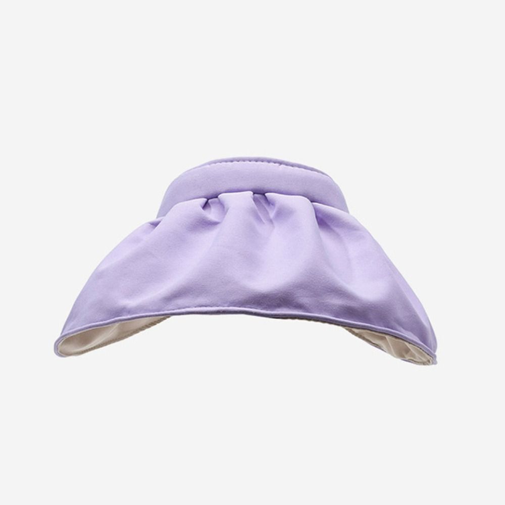 Sweet Female Shell Hat Topless Foldable Visor Cap Fashion Sun Protection Cap Girls