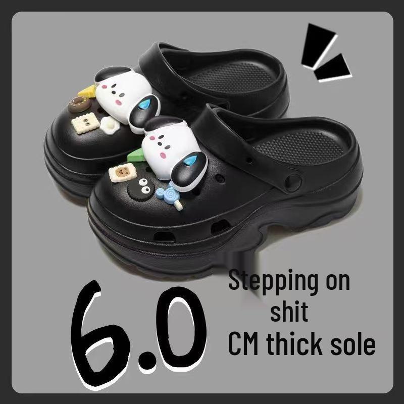 EVA Women's Height-Boosting Summer Clogs - Thick-Soled Beach Sandals for Petite Outdoor Use.