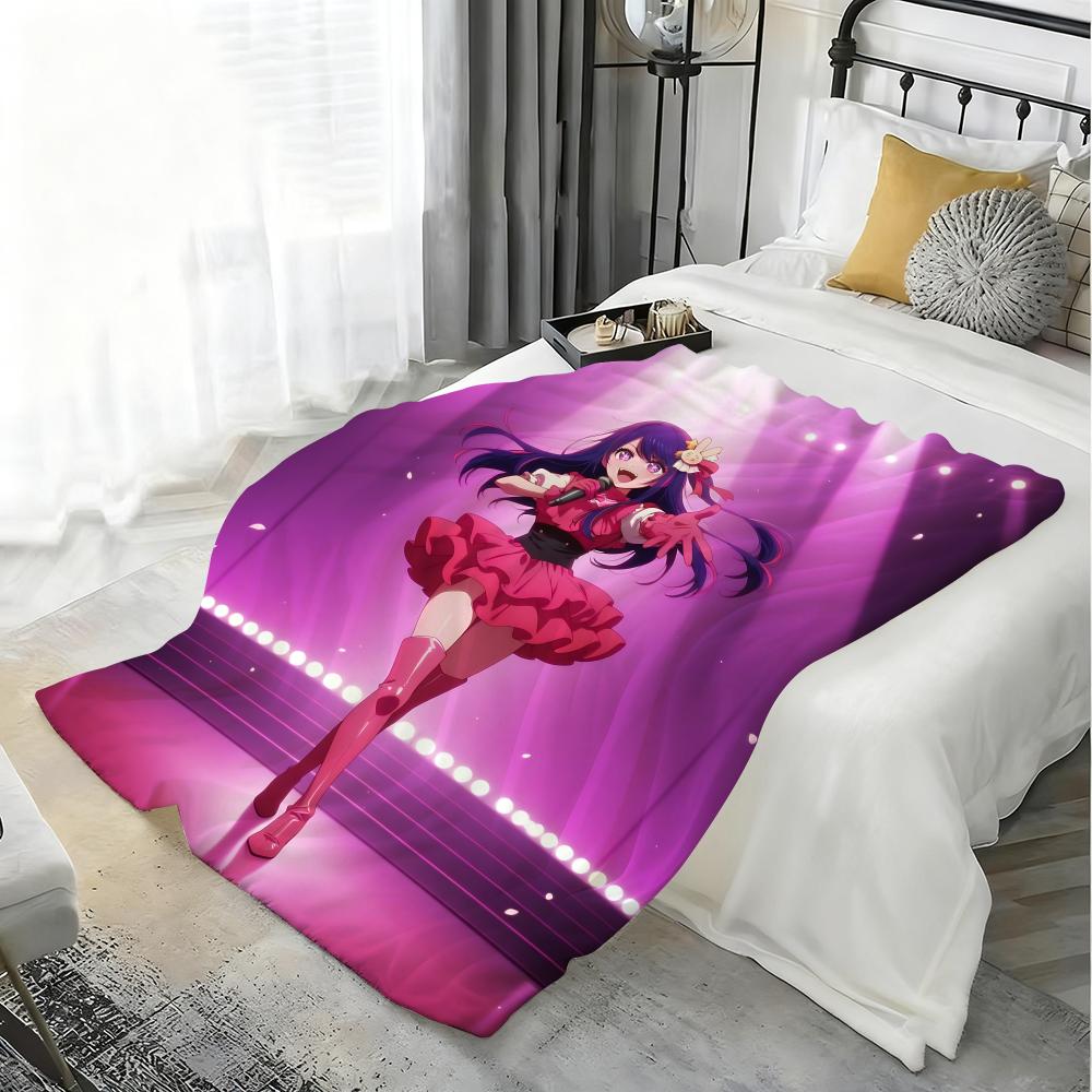 Anime O-Oshi no Ko Throw Lightweight 240g Flannel Blanket Soft Skin-friendly for Summer Cooling