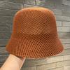 Foldable Straw Bucket Hat Wide Brim Fisherman's Hat Portable Panama Hat  Women Girls