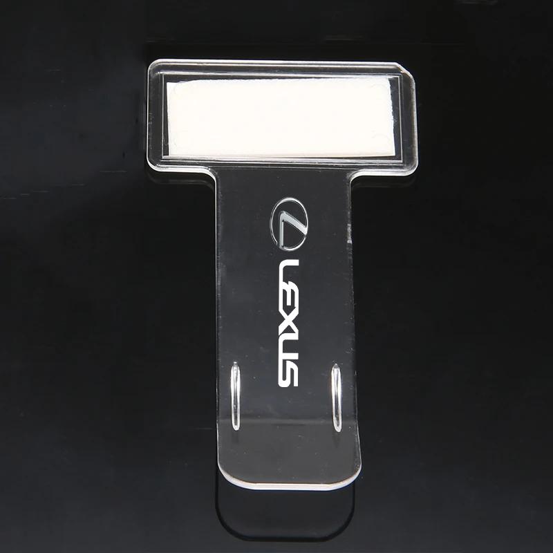 Self-adhesive Transparent Car Receipt Clip Invoice Certificate Parking Ticket Temporary Parking Card Plastic Ticket Holder 2pcs прозрачный