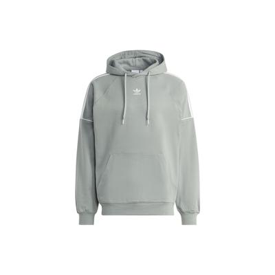 adidas Originály Rekive Jednofarebná Značková Potlač Loga Klokanie Vrecko Pánske Mikiny Zelená IB8688