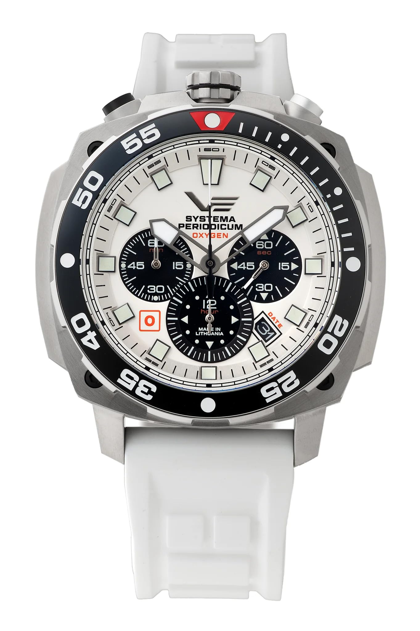 

VOSTOK EUROPE systema Periodicum OXYGEN Quartz Watch Imported / VK67-650A722 / Men s [Regular Product] білий