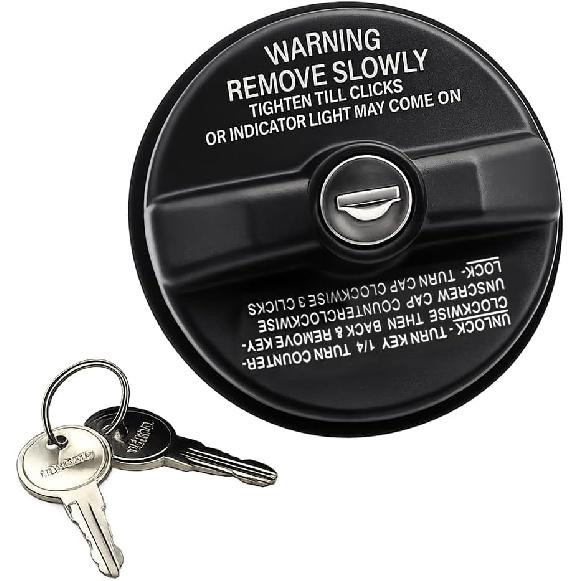 Car Locking Gas Cap, Replace OEM# 77300-47020 10504 | Vehicle Fuel Lock Cover with 2 Keys, Fuel Filler Tank Cover Replacement Accessories, Compatible