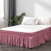 Fade Resistant Bed Dust Cover Ruffles Bed Protector Bed Decoration Bed Skirt  Hotel