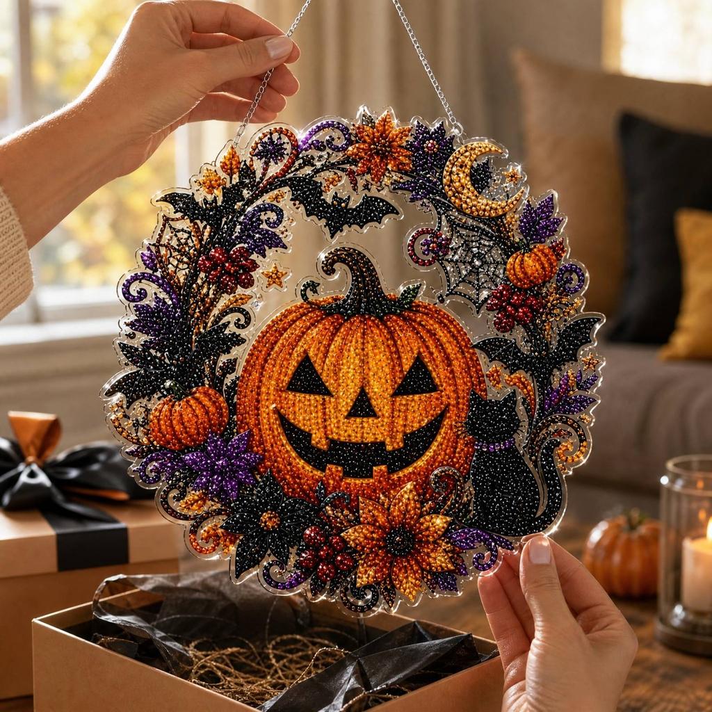 Halloween Schilderset voor Doe-het-zelf Projecten – Halloween-Thema Kit met Kralen en