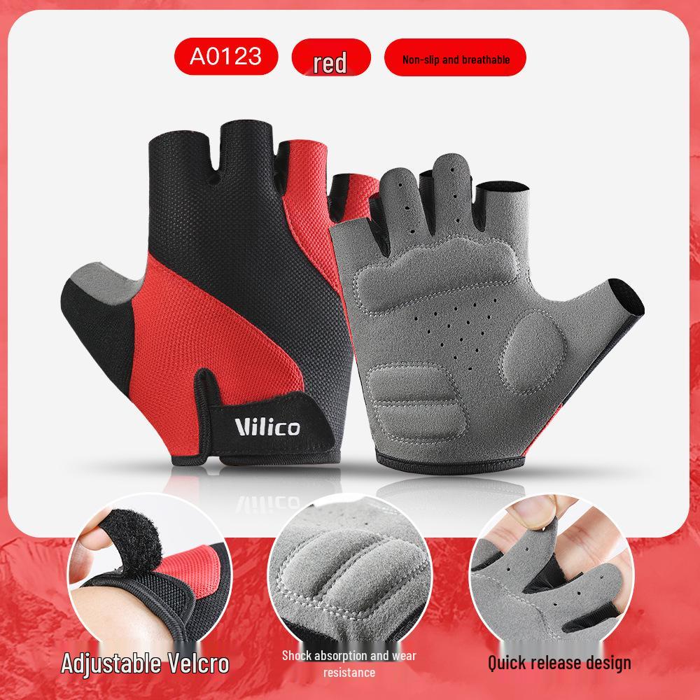 Men's & Women's Breathable Half Finger Cycling and Fitness Gloves