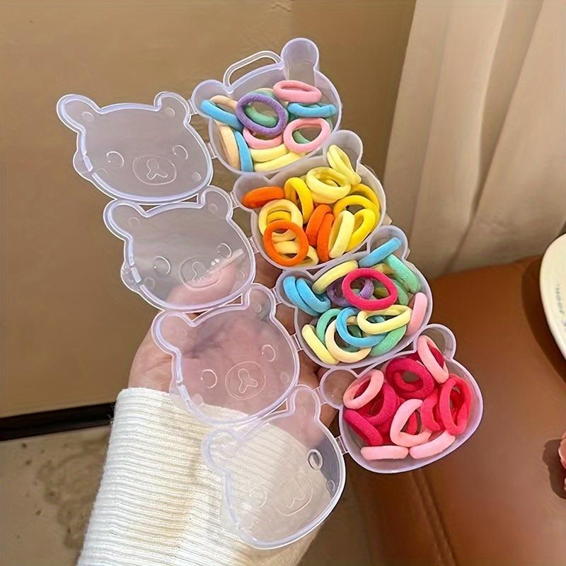 

Classic Style Multi-Shape Organizer, Clear Plastic Container with Buckle Closure, Heart and Bear Shape, Lockable Desktop Organizer for Jewelry