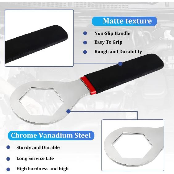 Car 6-Point Water Sensor Wrench, Automotive Fuel Water Sensor Removal Tool, Vehicle Oil Fuel Filter Wrench, Compatible with 2013-2017 Ram Trucks with