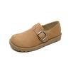 Genuine leather women's thick-soled new spring soft-soled all-inclusive single shoes women