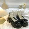 Fashion Women Loafers Spring 2025 New Mary Jane Shoes Women French Style Thick Heel High Heels Soft Bottom Lolita Shoes Zapatos De Mujer