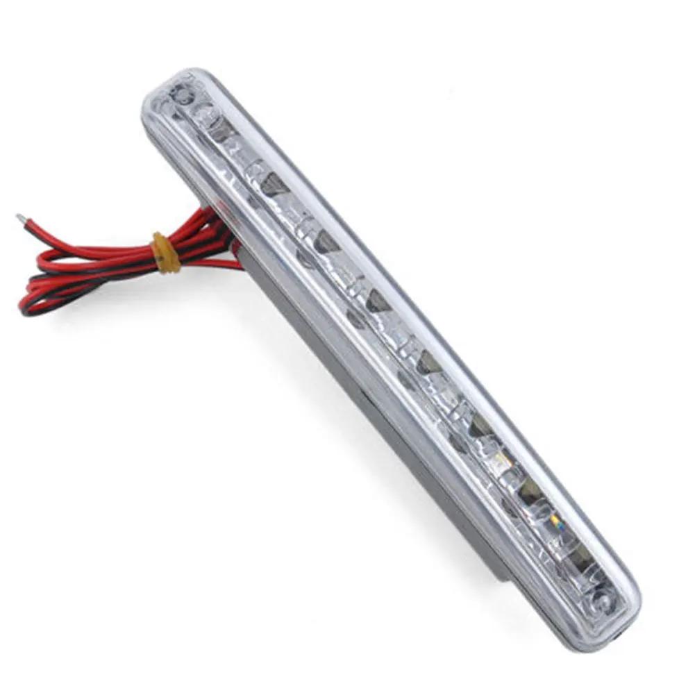 1/2PCS Car LED 12V External White 8Leds Universal Driving Light Daytime Running Light Fog Lamp Durable Auxiliary Lamp Waterproof