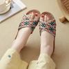 Linen Sandals: Breathable, Non-Slip Cotton Slippers for Women’s Indoor Summer Comfort