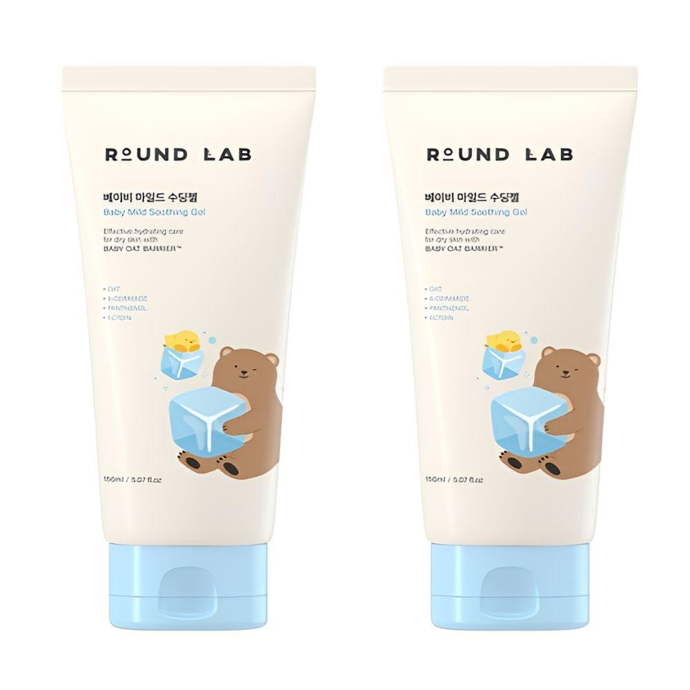 Round Lab Baby Mild Soothing Gel Hydrating & Calming Care for Sensitive Skin 150ml x2