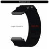 Verstellbare Nylon-Canvas-Uhrenarmbänder, Sportliches Armband für 18mm 20mm Smartwatches