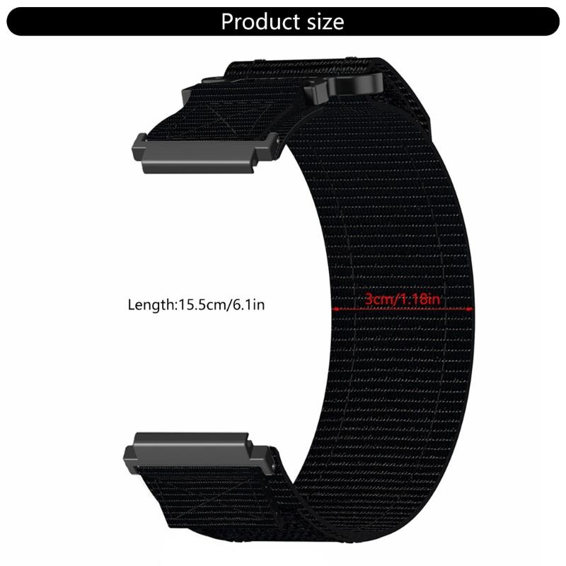 Verstellbare Nylon-Canvas-Uhrenarmbänder, Sportliches Armband für 18mm 20mm Smartwatches