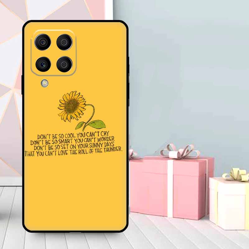 

Daisy Sunflower Floral Flower Case For Samsung Galaxy M56 M52 M32 M53 M16 M11 M21 M31 M35 M12 M13 M14 M15 M36 M55 M34 M54 Samsung M52 5G