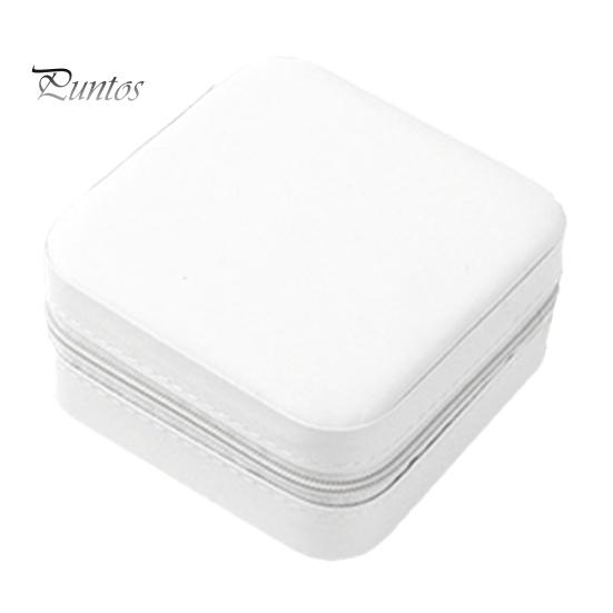 

Дорожная шкатулка для драгоценностей с зеркалом, мягкая подкладка, кольца с несколькими отделениями, ожерелья, серьги, браслет, дорожный футляр для ювелирных изделий, органайзер для женщин и девочек белый