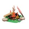 MOC Military Medieval Bonfire Camping Forest Building Block Set Fire Toy Figures Assembly Bricks Toys