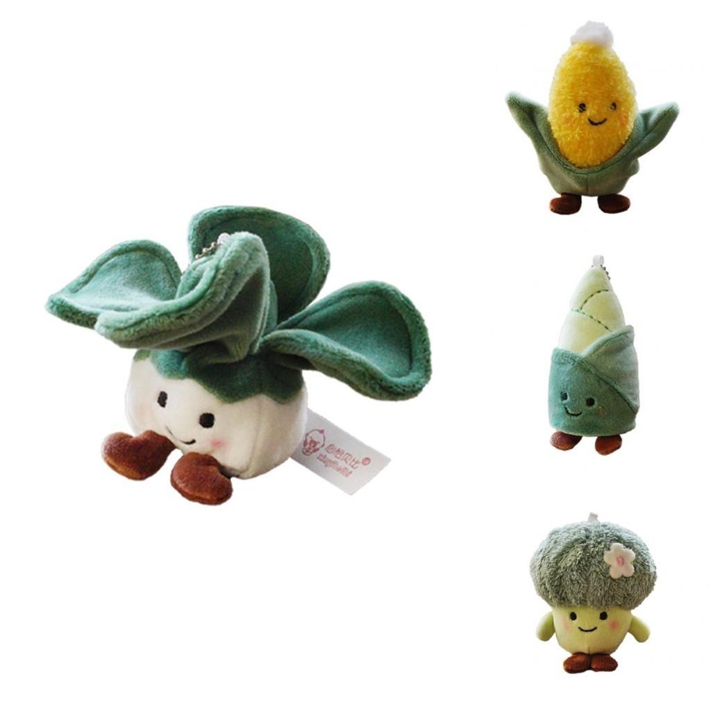Plush Vegetable Keyring Adorable Broccoli Sweet Corn And More