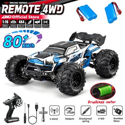4WD Remote Control Car 40KM/H 50KM/H 80KM/H High Speed Racing Drift Truck 2.4G Radio Off Road 4X4 Super Brushless Fast RC Buggy