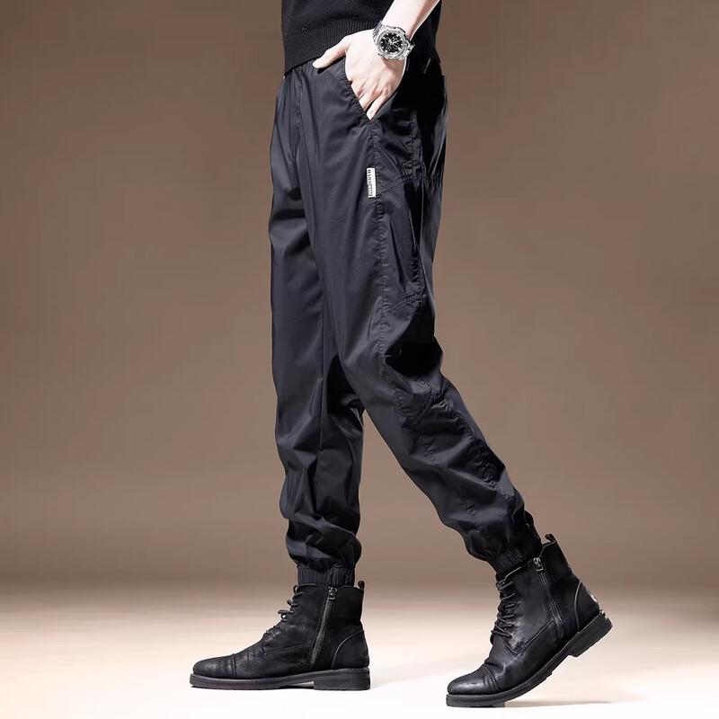 Men's Autumn Winter Fleece-Lined Jogger Harem Pants