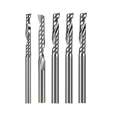 Nowy frez jednoskrzydłowy z węglika spiekanego trzpień 3.175/4/6mm Frez czołowy Frez spiralny