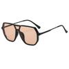 Cycling windproof box sunglasses men's integrated glasses metal leg sunglasses men's shades