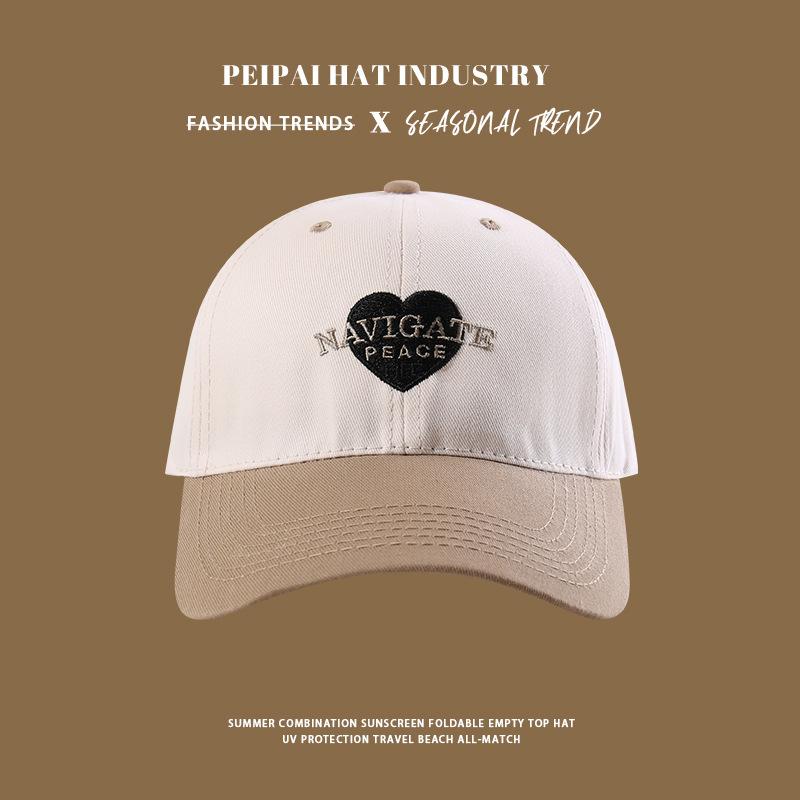 2025 new hat women s love letter embroidery soft top baseball cap Adjustable