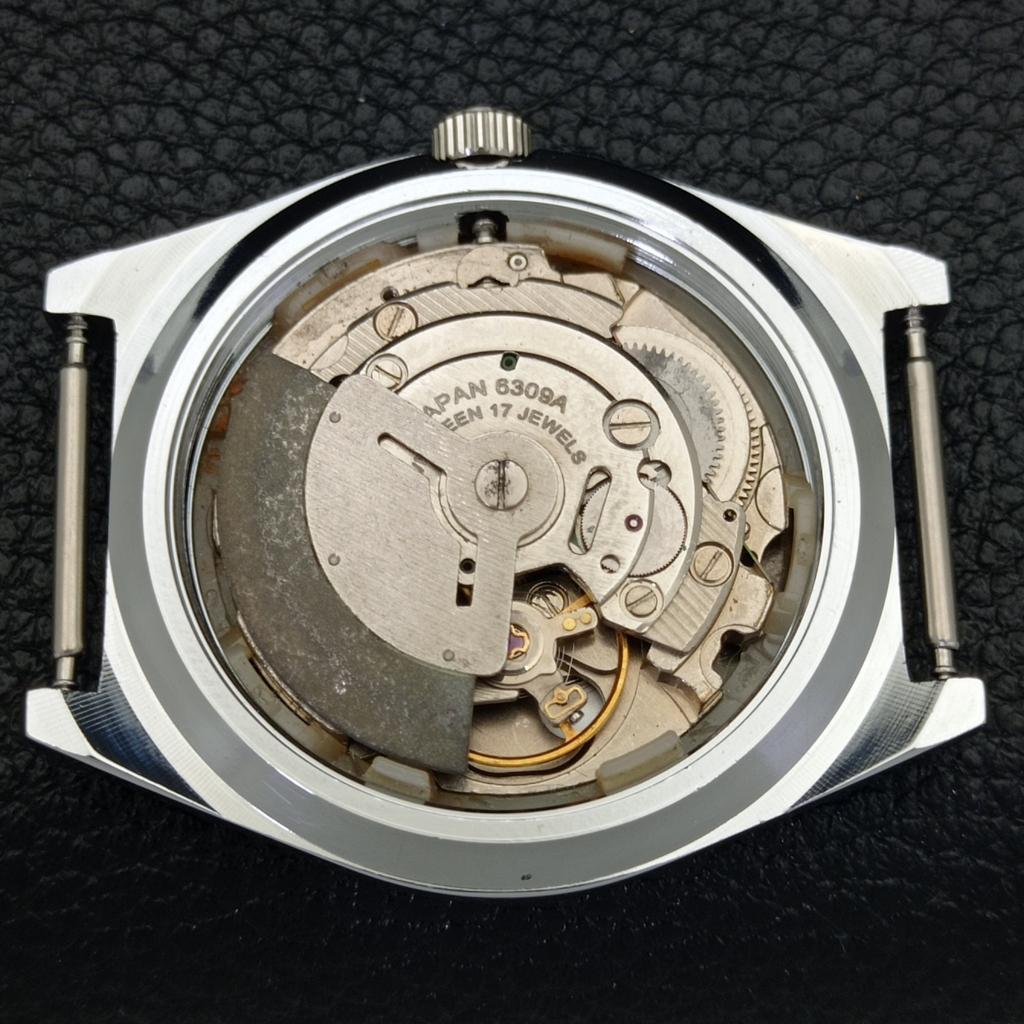 REFURBISHED AUTOMATIC SEIKO 5 MENS WATCH JAPAN MADE BLACK DIAL CUSTOM a440065-2 QV90-a440065