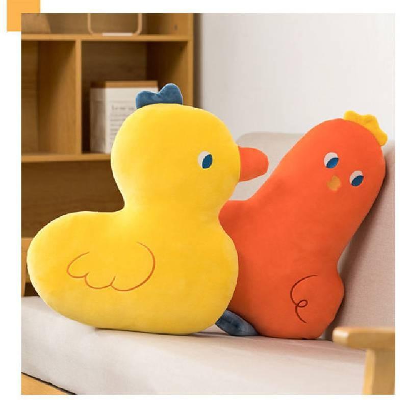 Soft Fluffy Plush Dachshund Toy Pillow With Embroidery For Bedroom Room Living