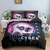 Skull Pattern Bedding Set For Bedroom Soft Cozy Duvet Cover Set Luxury Single Twin King Size Quilt Covers Home Textile