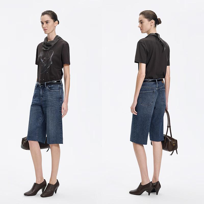 JNBY 2026 Autumn Round Neck Short Sleeve T-Shirt