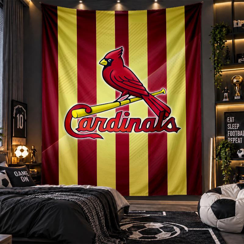 Wall Hanging Tapestry St. Louis Cardinals Print Cloth for Living Room Bedroom Home Decor