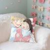 Cute SSkip AndLoafer Couple Style Throw Pillow Covers Pattern Cushion Cover Suitable For Sofa Bedroom Car Pillow Cover